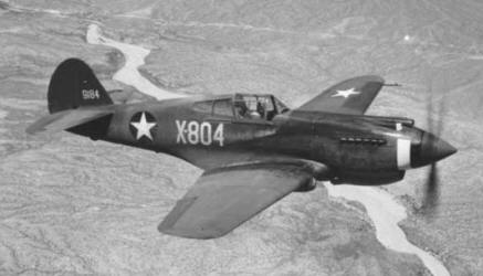 <em>A Curtiss P-40N Warhawk like the one flown by Parker (U.S. Air Force)</em>